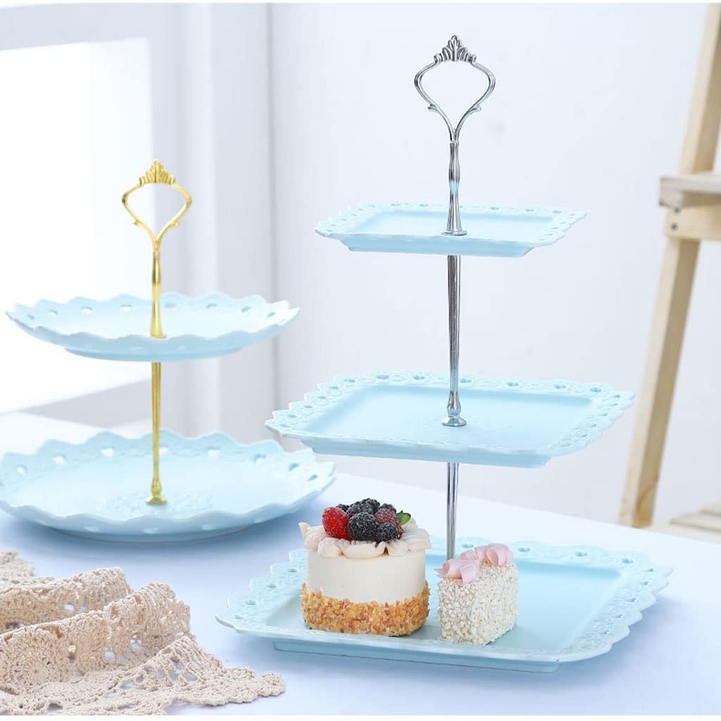 ケーキ、フルーツ三段スタンド Amazon｜3段ケーキスタンド立体レリーフフルーツプレート